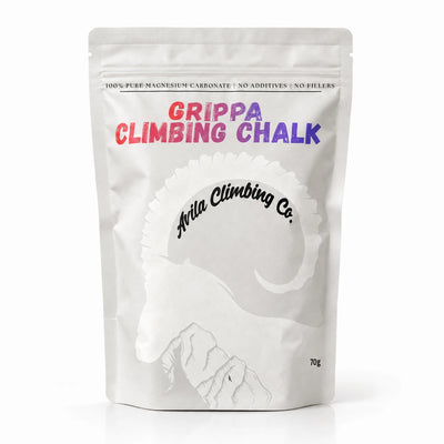 Avila Climbing Co. Grippa climbing chalk 70g — pouch front