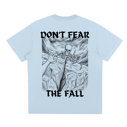 Avila Climbing Co. The Helping Hand climbing tee — sky blue, back