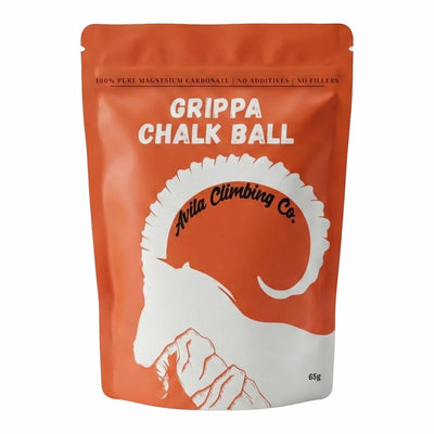 Grippa refillable chalk ball for climbing and lifting
