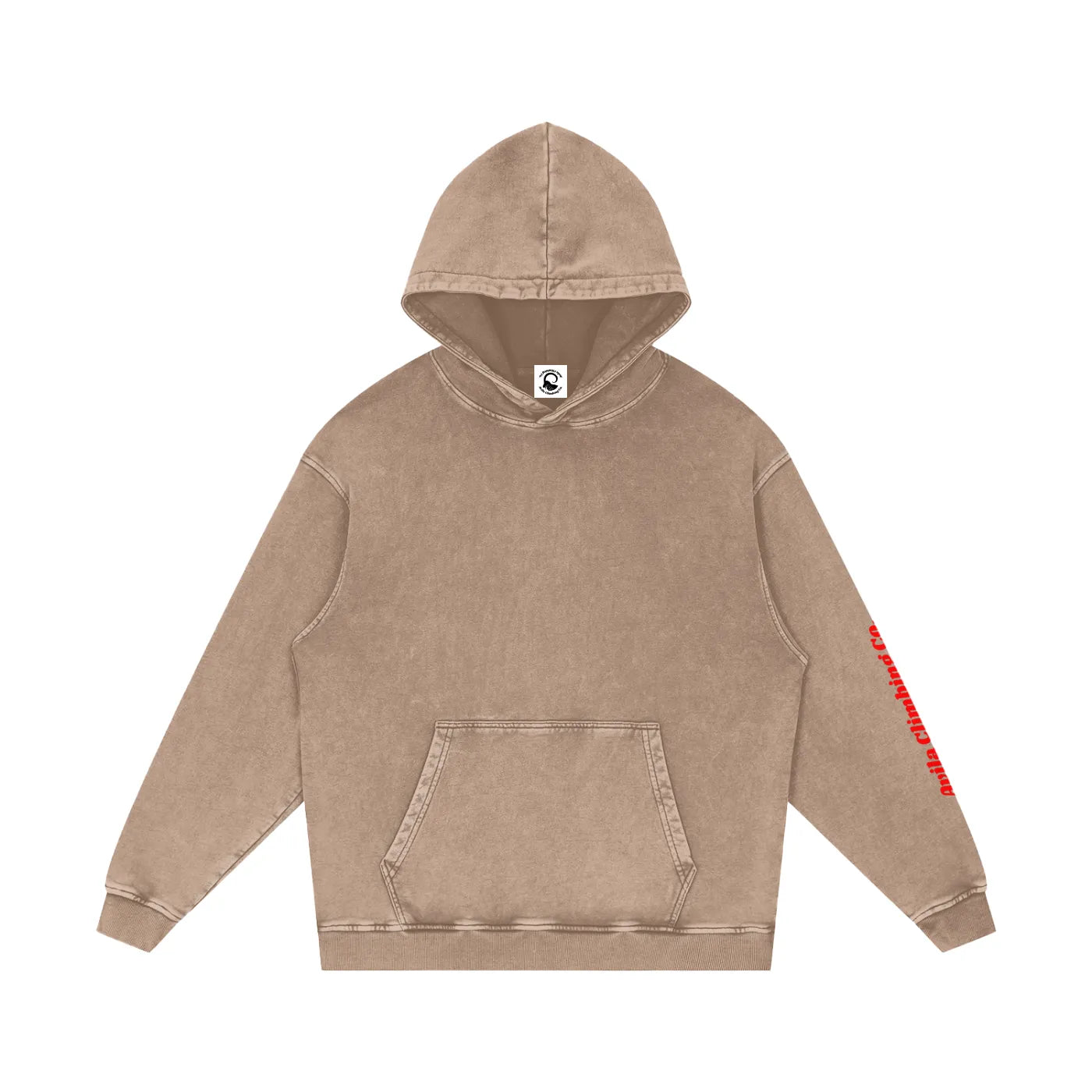 Dead Point Hoodie front, Sand