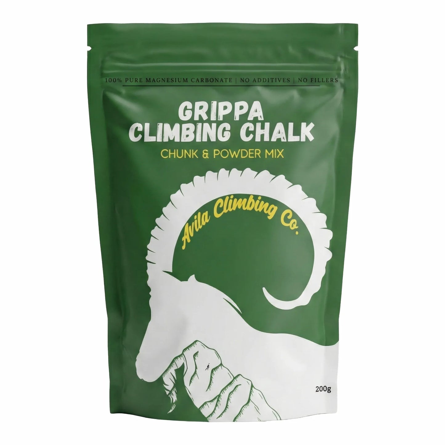Grippa chunky climbing chalk with chunks and powder mix